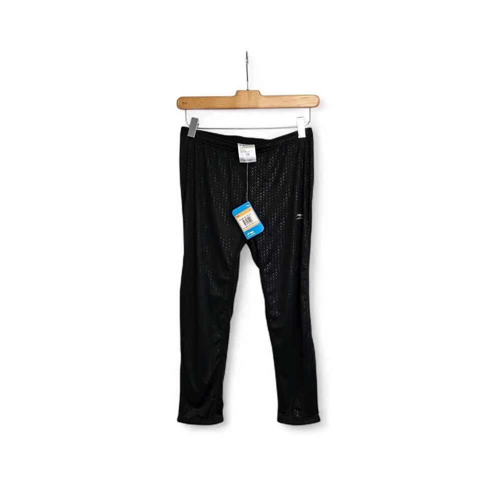 Li-Ning Black Capri Length Compression Leggings Women's Size Medium NWT
